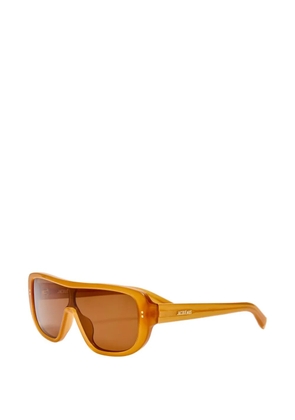 Jacquemus Masco shield sunglasses - Brown