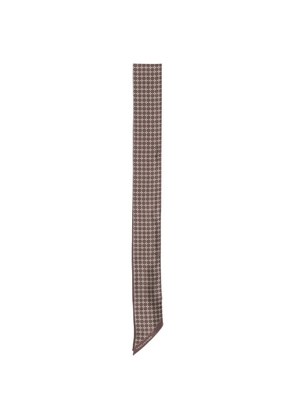 Tagliatore geometric-print scarf - Brown