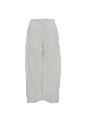 RTW elasticated wide-leg trousers - White
