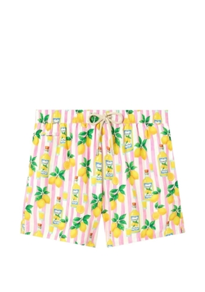 MC2 Saint Barth lighting limoncello-print swim shorts - White