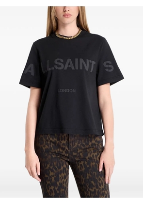 AllSaints Lisa logo-print T-shirt - Black