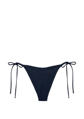 MC2 Saint Barth crinkle side-tie bikini bottoms - Blue