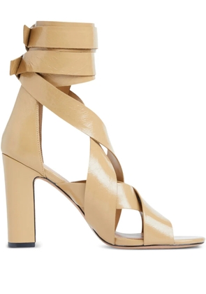 Cynthia Rowley 100mm leather heeled sandals - Neutrals