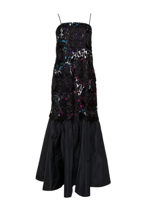 Emporio Armani Pre-Owned lace overlay dress - Black