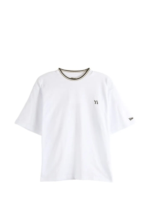 Y's x New Era logo-embroidered tipped T-shirt - White