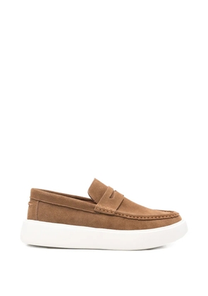 SERGIO MORETTI FIRENZE suede loafers - Brown