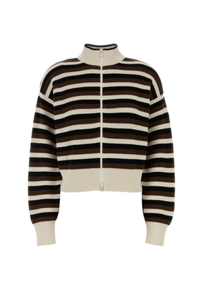 Brunello Cucinelli striped cotton cardigan - Neutrals