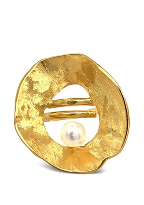 Esin Akan Sea & Moon pearl-embellished ring - Gold
