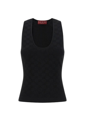 Gucci GG jacquard tank top - Black