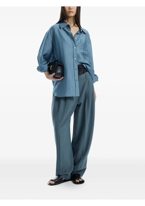 System chest-pocket button-up shirt - Blue