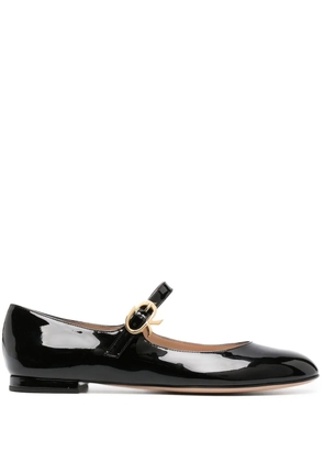 Gianvito Rossi Mary Ribbon flat pumps - Black