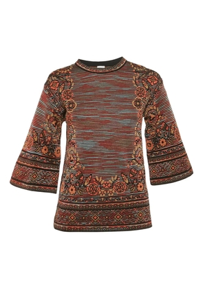 Missoni Pre-Owned patterned knit top - Brown