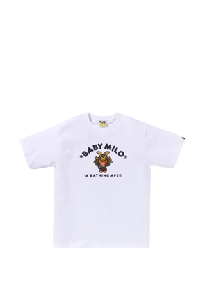 A BATHING APE® Kabuto Baby Milo graphic-print cotton T-shirt - White