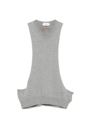Versace cut-out sleeveless top - Grey