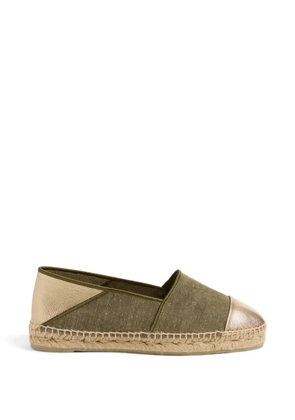 Castañer Kira leather-trim espadrilles - Green