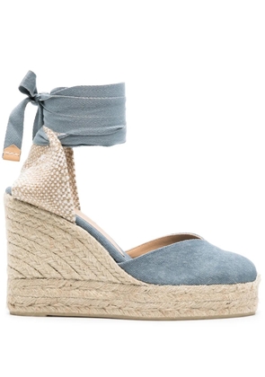 Castañer Chiara 110mm wedge espadrilles - Blue