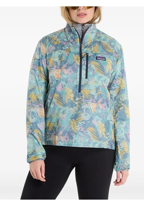 Patagonia abstract-print quarter-zip sweatshirt - Blue