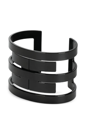 Elisabetta Franchi logo-detail multi-band cuff bracelet - Blue
