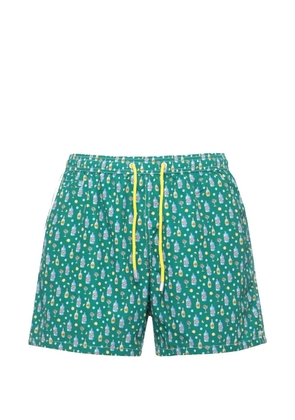 MC2 Saint Barth lighting graphic-print swim shorts - Green