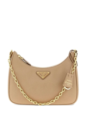 Prada Re-Edition 2005 Saffiano-leather shoulder bag - Neutrals