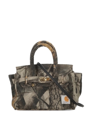 ANOTHER CHANCE camouflage-print twist-lock tote bag - Green