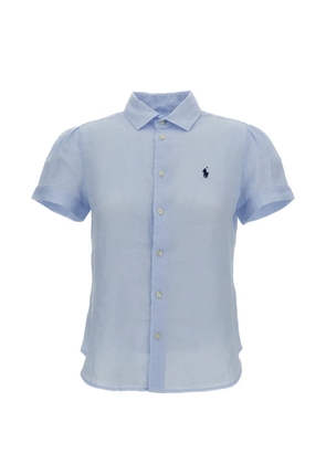 Polo Ralph Lauren embroidered-logo short-sleeved shirt - Blue