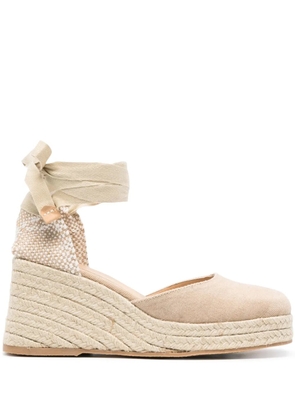 Castañer Tina 80mm wedge espadrilles - Neutrals