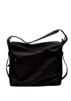 Bonastre Rider L zip leather shoulder bag - Black