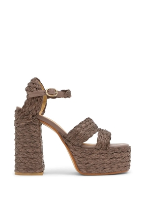 Castañer Fresa braided platform sandals - Brown