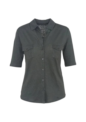 Majestic Filatures flap-pocket shirt - Grey