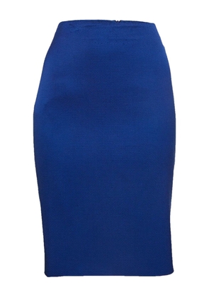 Emporio Armani Pre-Owned 2011 textured pencil skirt - Blue
