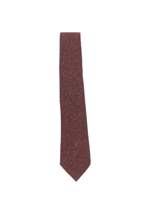 Tagliatore herringbone-pattern tie - Red