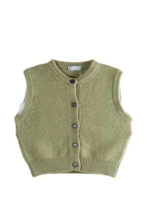Margaret Howell button-up knitted vest - Green