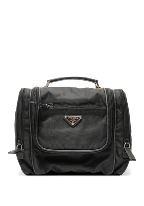 Prada Pre-Owned 2007-2013 logo-plaque carry-on bag - Black