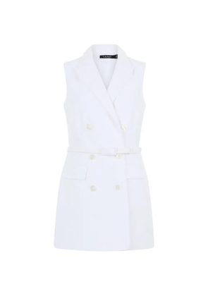 Lauren Ralph Lauren double-breasted belted playsuit - White