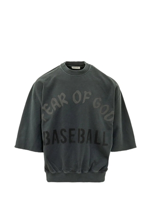 Fear Of God logo-print short-sleeve sweatshirt - Black