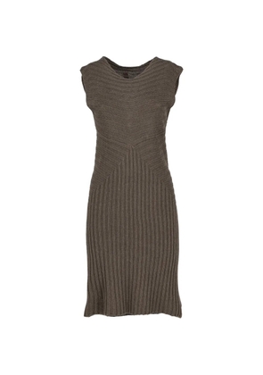 Rick Owens Vintage ribbed-knit mini dress - Brown