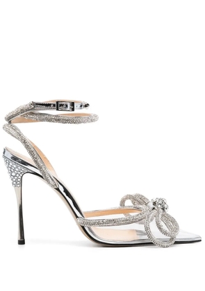MACH & MACH crystal-embellished 120mm pumps - Silver