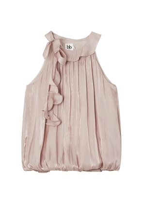 b+ab ruffled-trim halterneck blouse - Pink