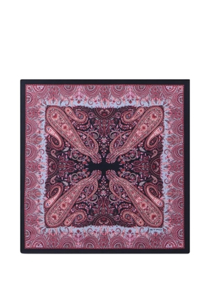 ETRO paisley-print silk pocket square scarf - Purple