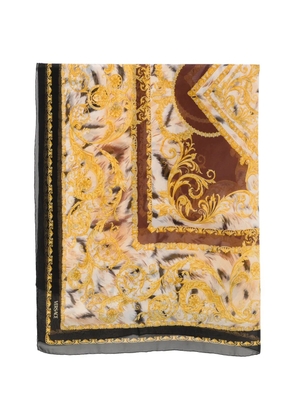 Versace Pre-Owned 1990s Barocco animal-print scarf - Neutrals