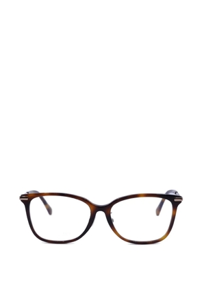 Jimmy Choo crystal-embellished rectangle-frame glasses - Brown
