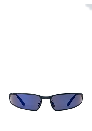Kuboraum Mask H34 rectangle-frame sunglasses - Blue