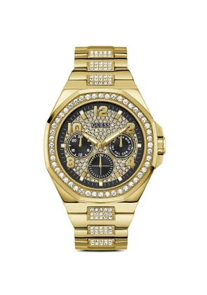 GUESS USA crystal-embellished 46mm watch - Black