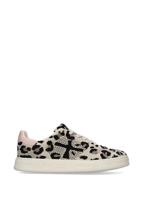 Premiata Quinnd leopard-print sneakers - Neutrals