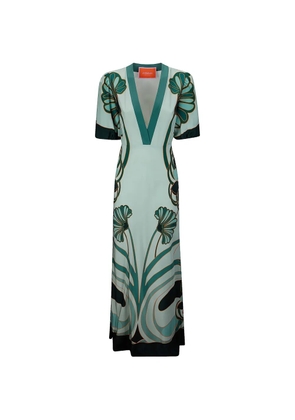 La DoubleJ Marlene floral-print maxi dress - Green