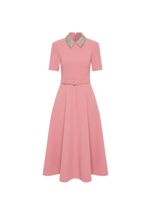 Rebecca Vallance Xena short-sleeve midi dress - Pink