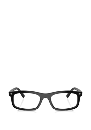 Ray-Ban logo-plaque rectangle-frame glasses - Black