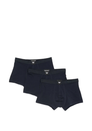 Emporio Armani logo-patch boxer briefs (set of two) - Blue