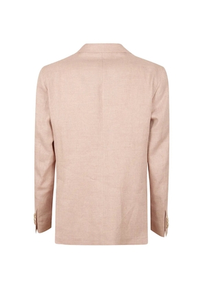 Tagliatore herringbone-weave blazer - Pink